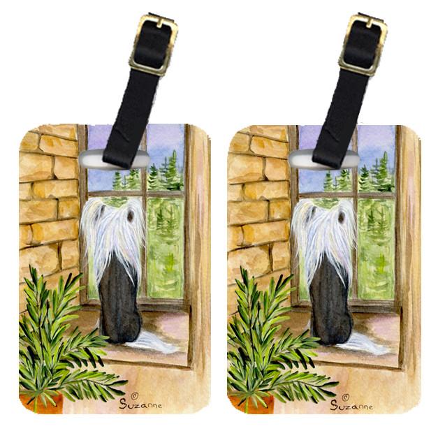Pair of 2 Chinese Crested Luggage Tags by Caroline&#39;s Treasures