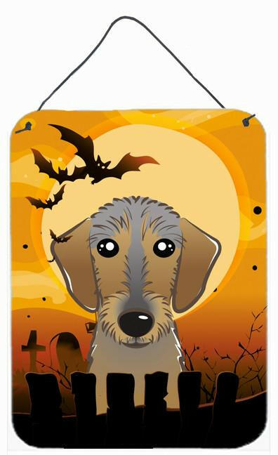 Halloween Wirehaired Dachshund Wall or Door Hanging Prints BB1791DS1216 by Caroline's Treasures