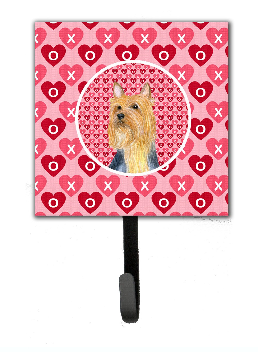 Silky Terrier Valentine&#39;s Love and Hearts Leash or Key Holder by Caroline&#39;s Treasures