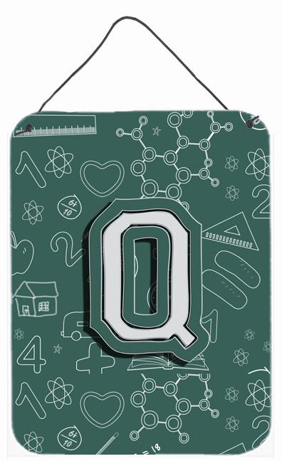 Letter Q Back to School Initial Wall or Door Hanging Prints CJ2010-QDS1216 by Caroline&#39;s Treasures