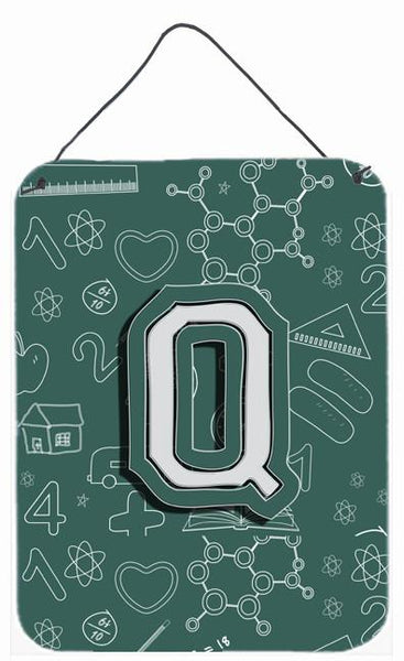 Letter Q Back to School Initial Wall or Door Hanging Prints CJ2010-QDS1216 by Caroline's Treasures