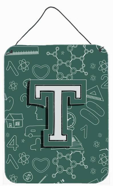 Caroline's Treasures Letter T Back to School Initial Wall or Door Hanging Prints CJ2010-TDS1216