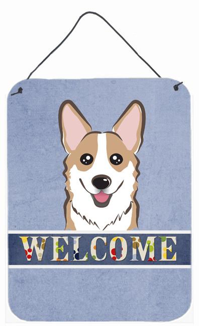 Sable Corgi Welcome Wall or Door Hanging Prints BB1439DS1216 by Caroline's Treasures