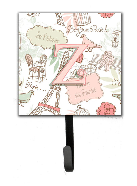 Letter Z Love in Paris Pink Leash or Key Holder CJ2002-ZSH4 by Caroline's Treasures