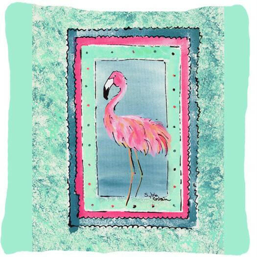 Bird - Flamingo Decorative   Canvas Fabric Pillow 8107 - the-store.com