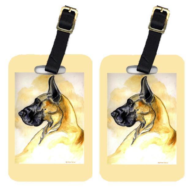 Pair of 2 Fawn Great Dane Luggage Tags by Caroline&#39;s Treasures