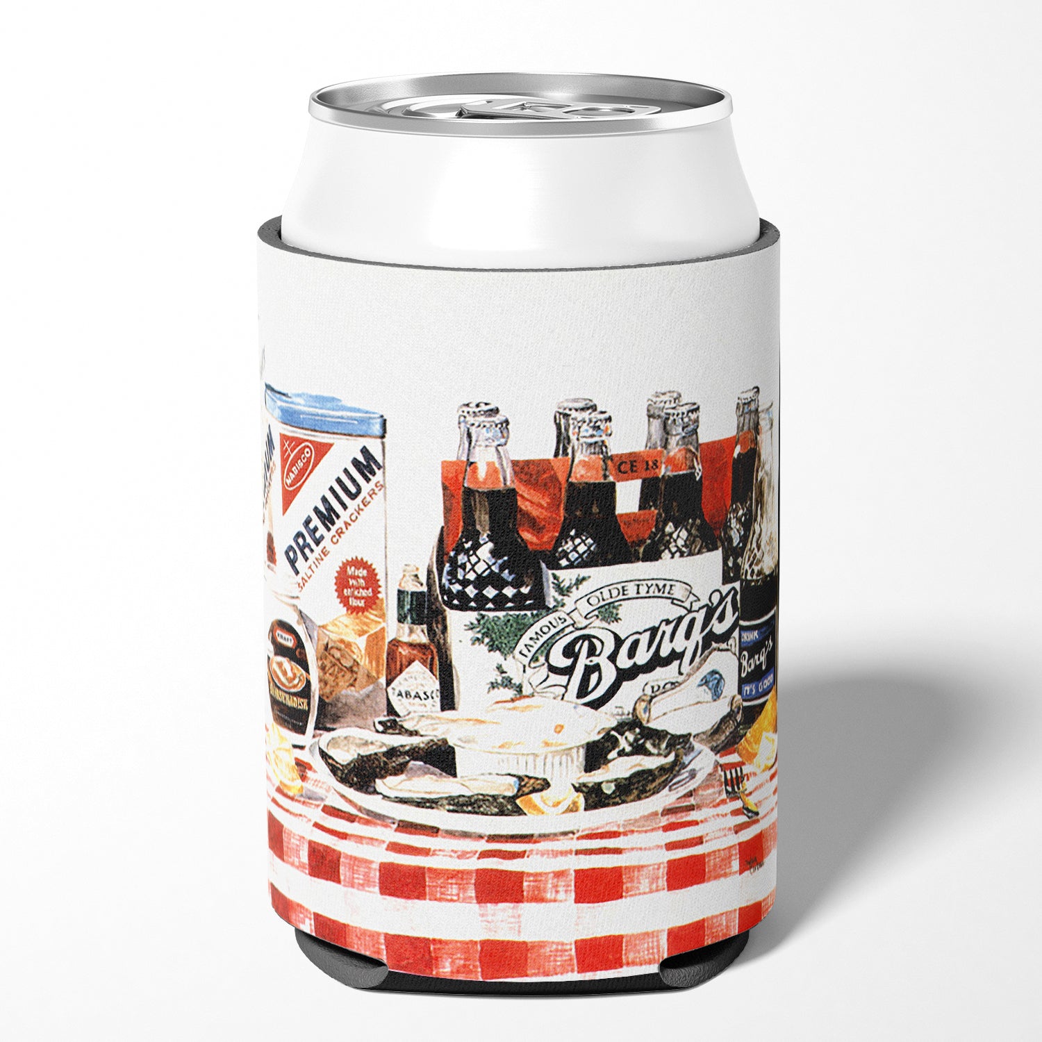 Barq's oysters Can or Bottle Beverage Insulator Hugger.