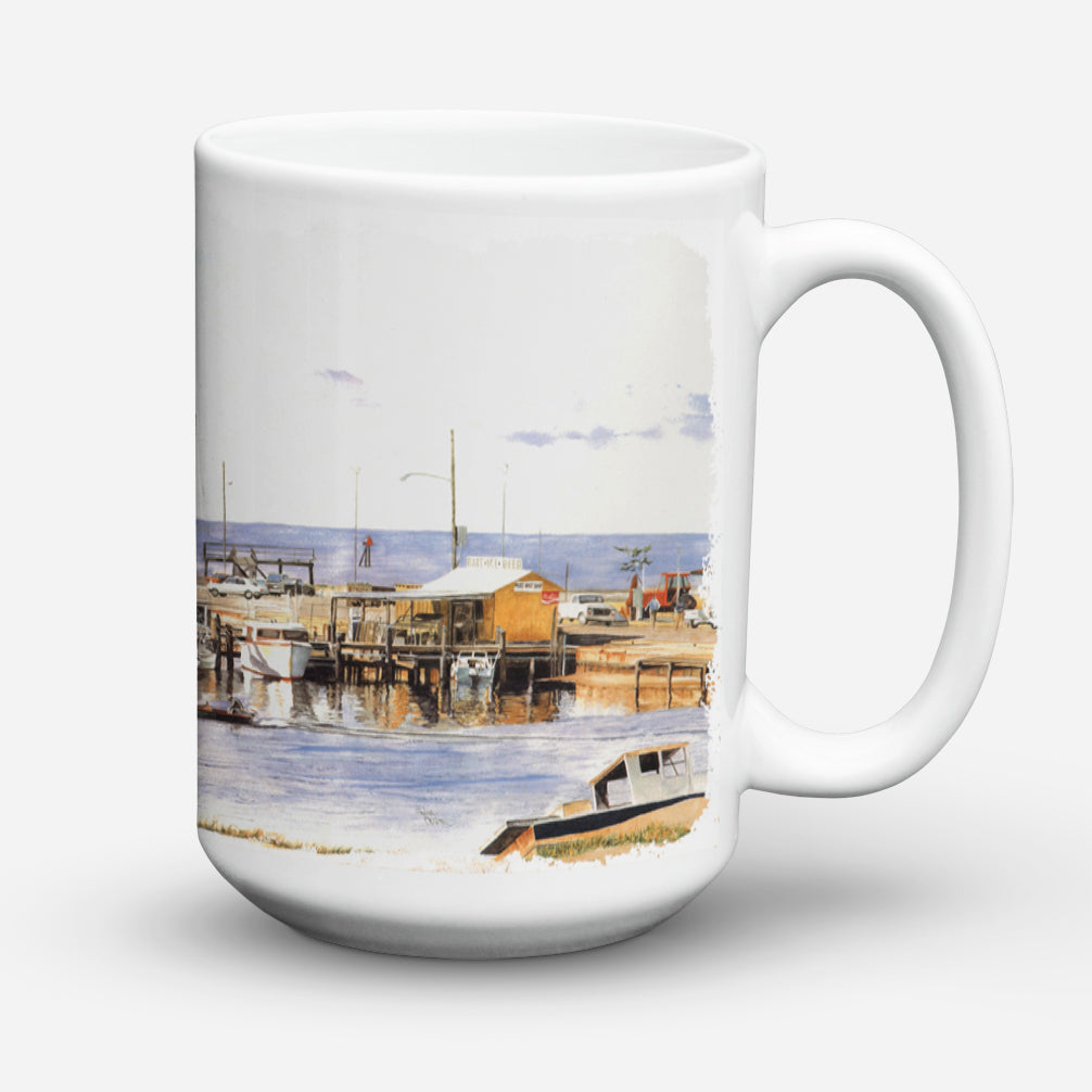 Caroline's Treasures Pass Bait Shop Dishwasher Safe Microwavable Ceramic Coffee Mug 15 ounce 1006CM15