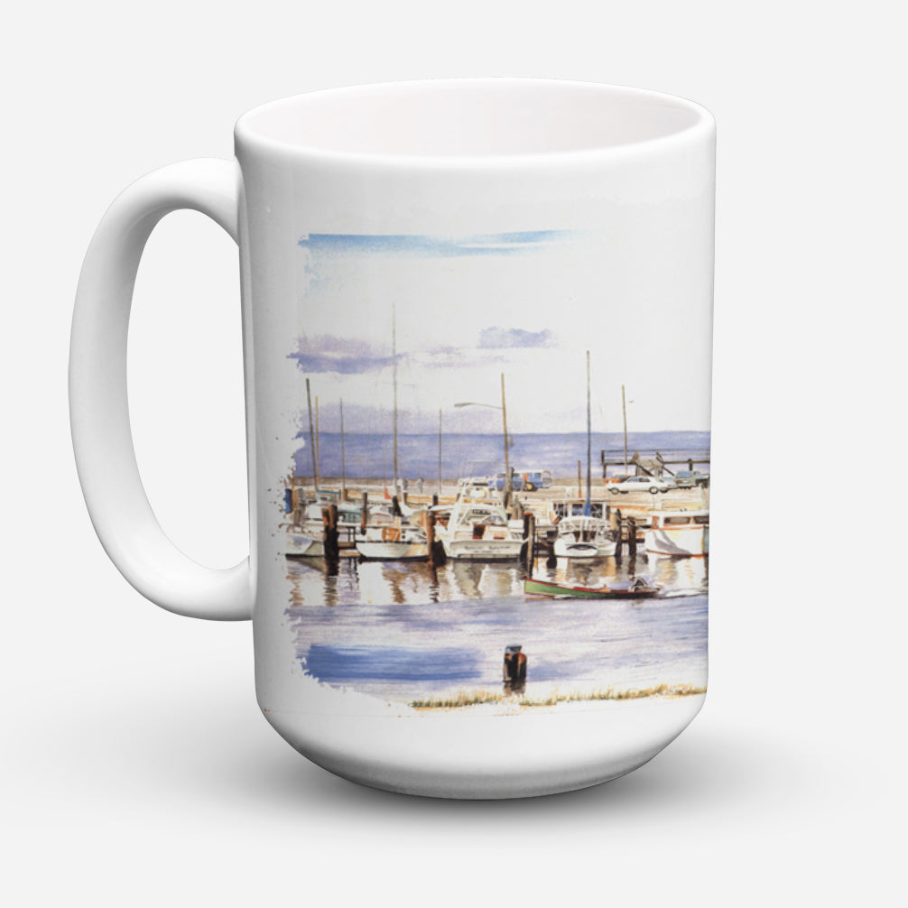Caroline's Treasures Pass Bait Shop Dishwasher Safe Microwavable Ceramic Coffee Mug 15 ounce 1006CM15