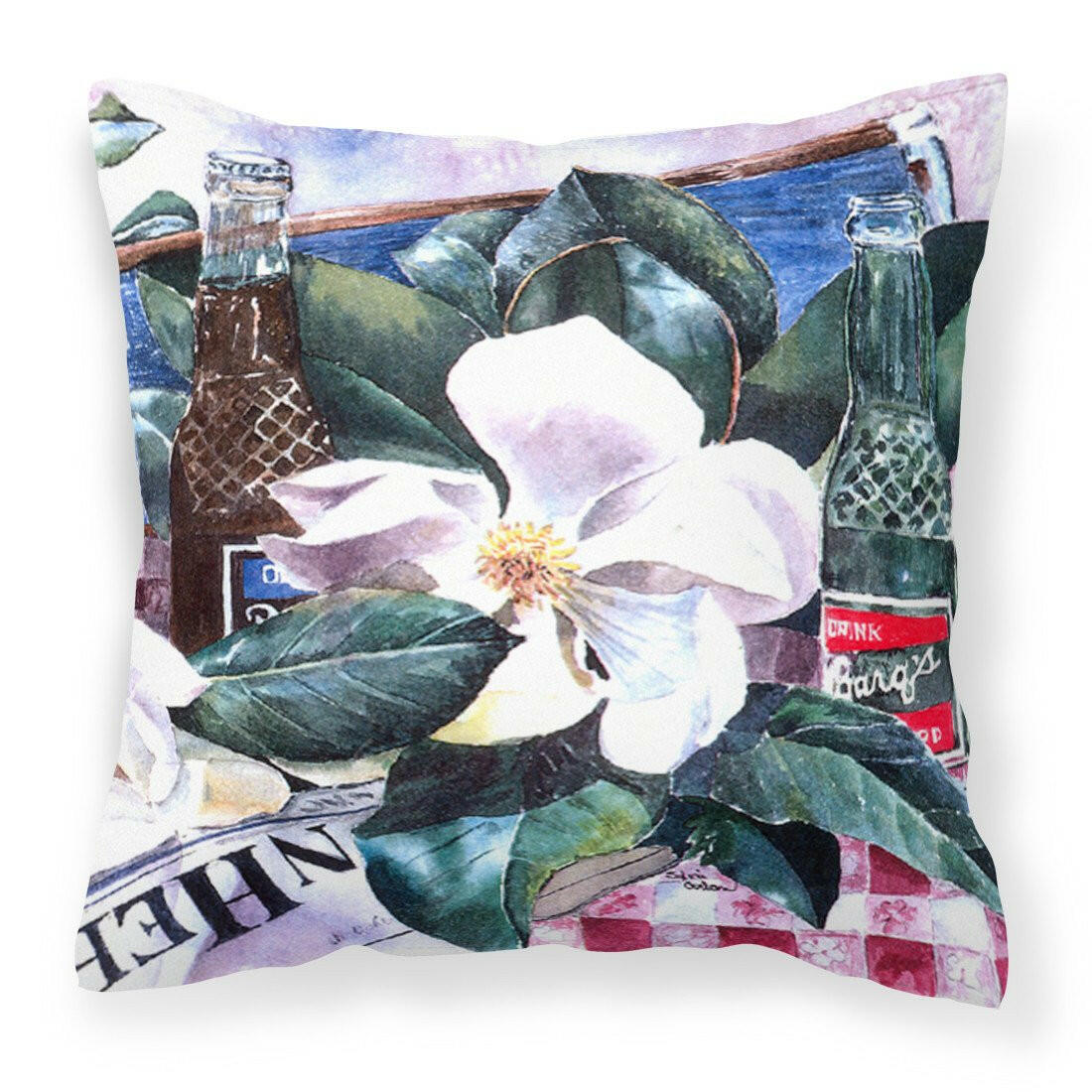 Barq's and Magnolia Decorative   Canvas Fabric Pillow - the-store.com