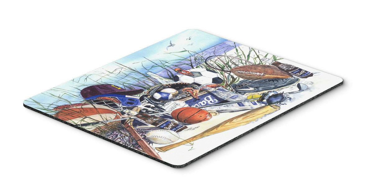 Sports on the Beach Mouse pad, hot pad, or trivet by Caroline&#39;s Treasures