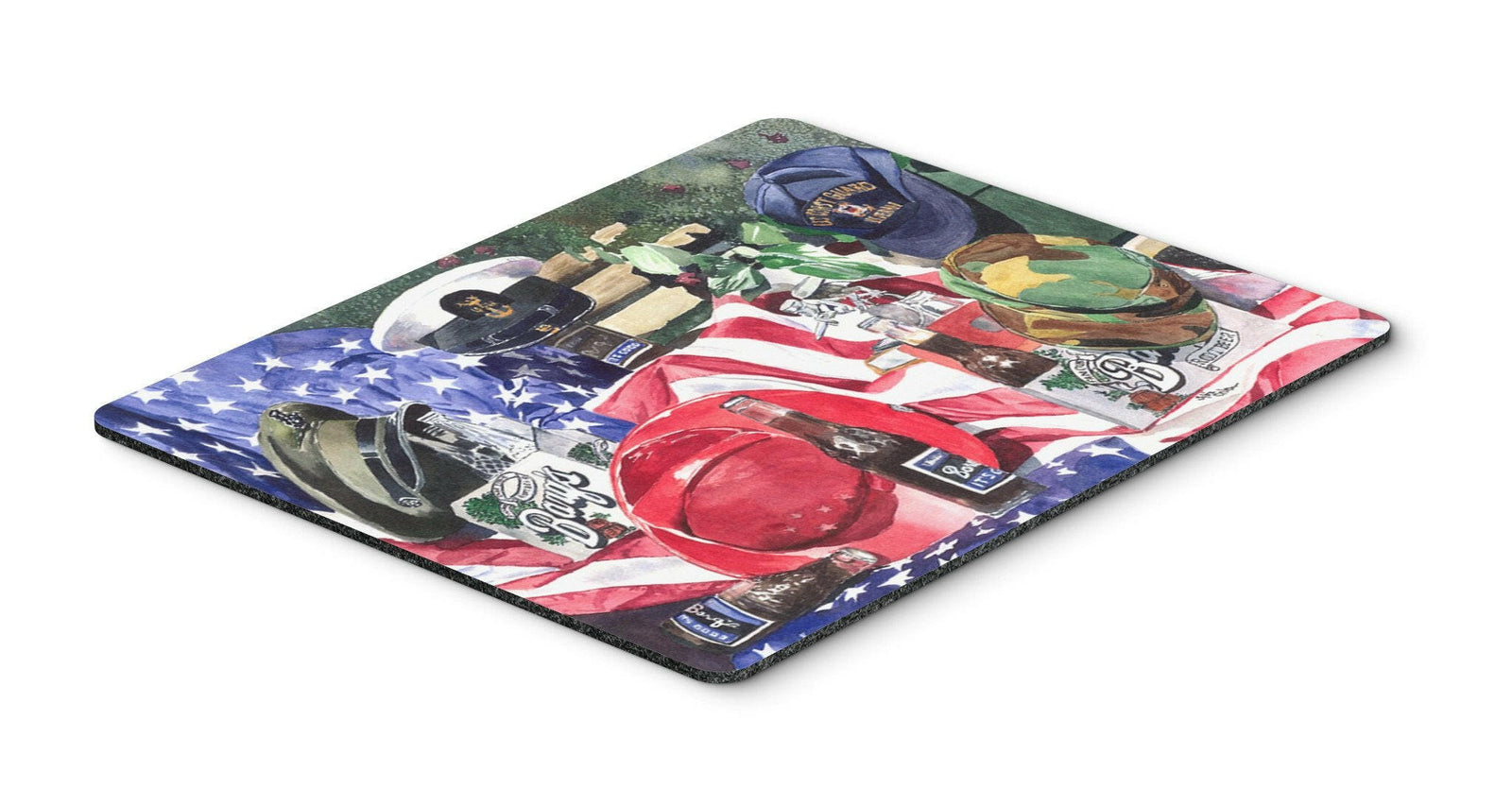 Barq's and Armed Forces Mouse pad, hot pad, or trivet by Caroline's Treasures
