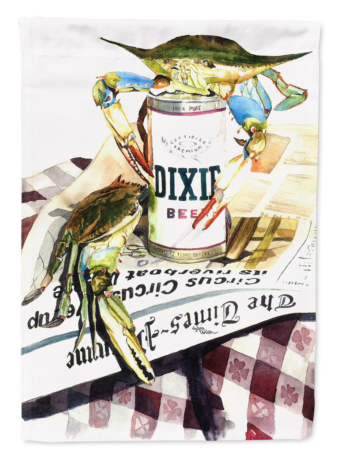 Dixie Beer, Crabs and Times Picayune Garden Flag
