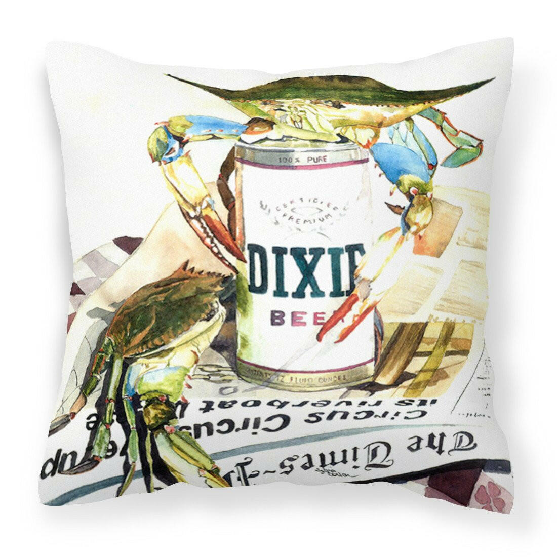 Dixie Beer   Canvas Fabric Decorative Pillow - the-store.com