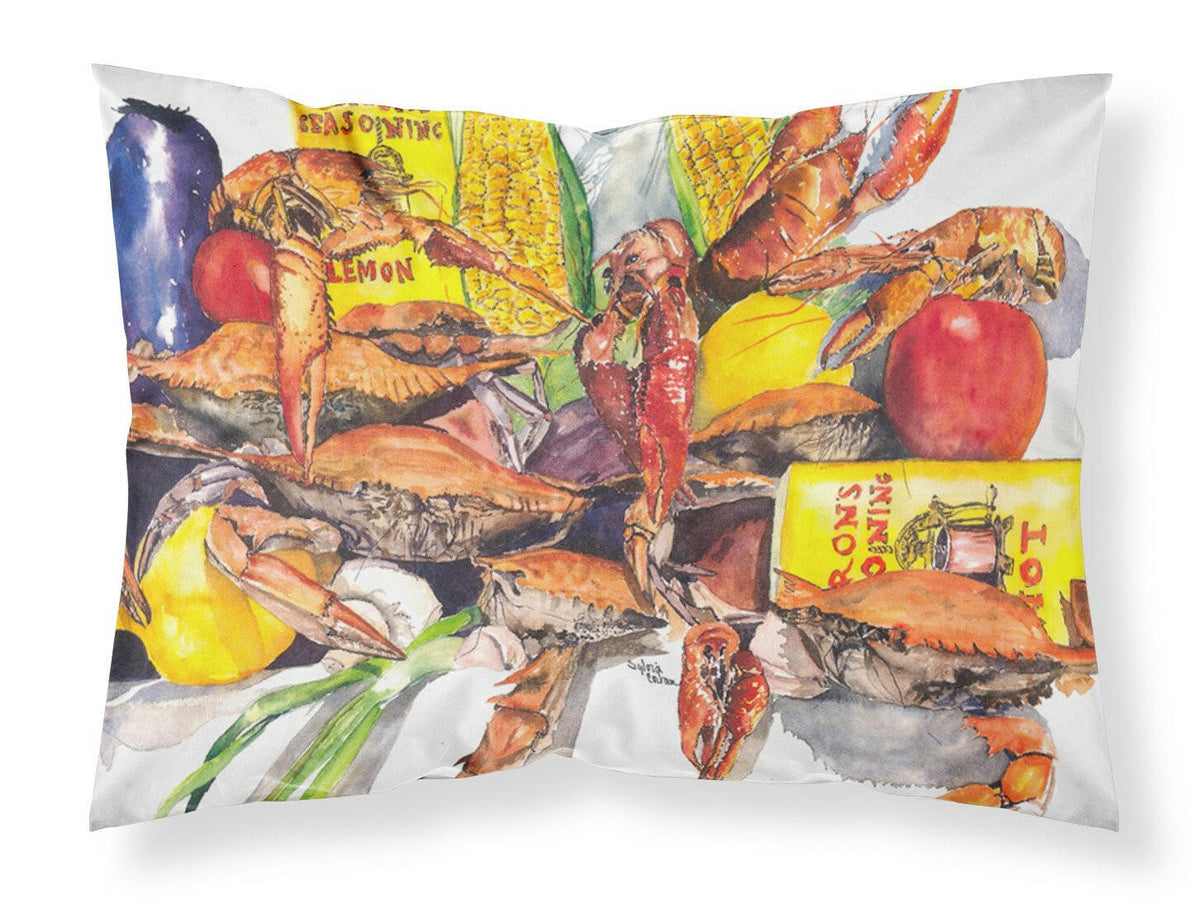 Veron&#39;s and Crabs Moisture wicking Fabric standard pillowcase by Caroline&#39;s Treasures