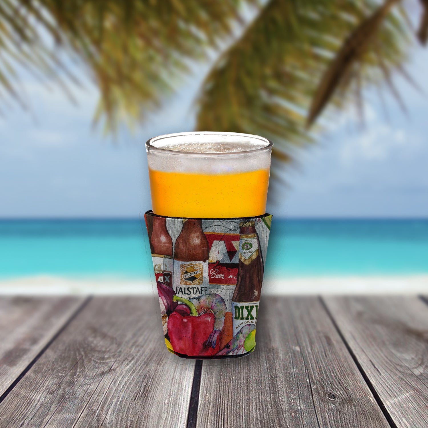 New Orleans Beers and Spices Red Cup Beverage Insulator Hugger 1017  the-store.com.