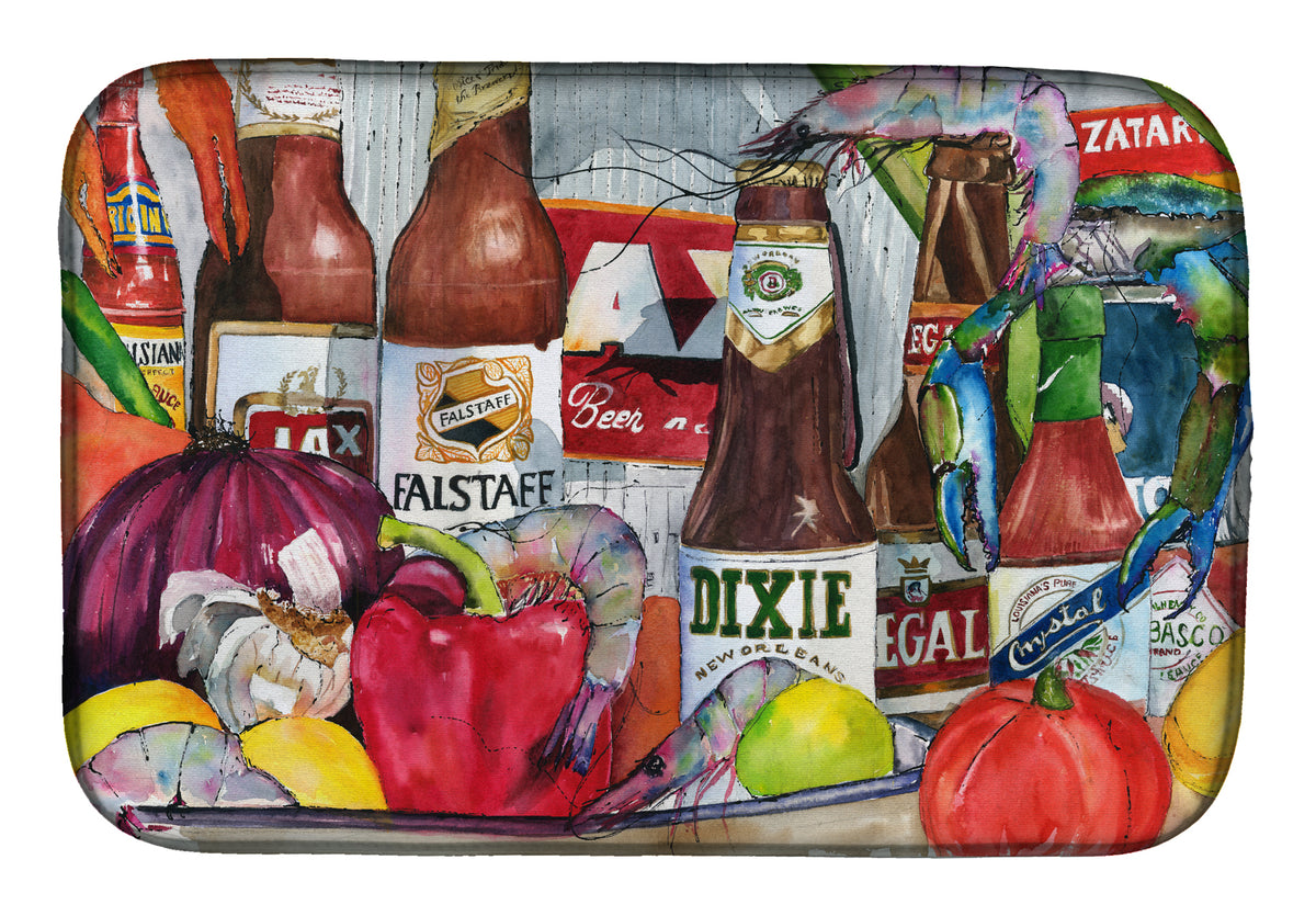 New Orleans Beers and Spices Dish Drying Mat 1017DDM