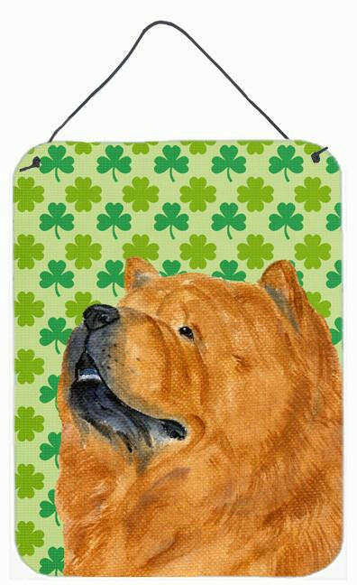 Chow Chow St. Patrick&#39;s Day Shamrock Portrait Wall or Door Hanging Prints by Caroline&#39;s Treasures