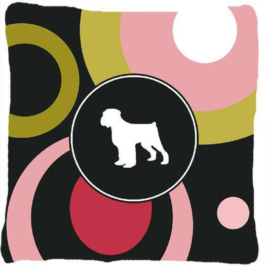 Black Russian Terrier Decorative   Canvas Fabric Pillow by Caroline&#39;s Treasures