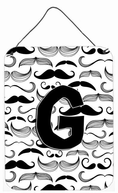 Letter G Moustache Initial Wall or Door Hanging Prints CJ2009-GDS1216 by Caroline&#39;s Treasures