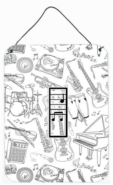 Caroline's Treasures Letter I Musical Note Letters Wall or Door Hanging Prints CJ2007-IDS1216