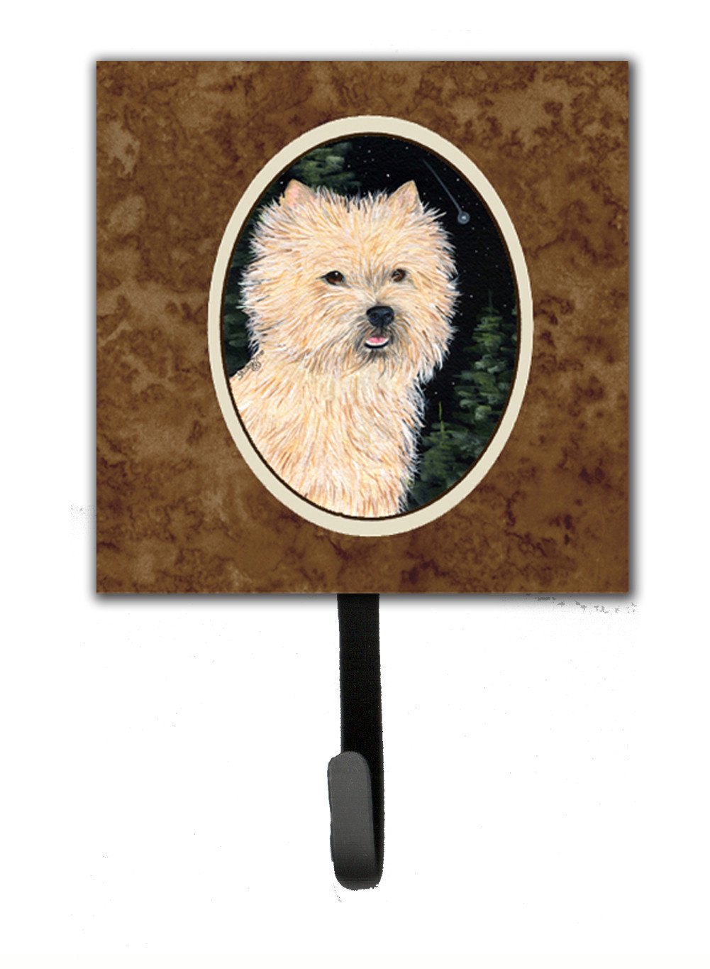 Starry Night Cairn Terrier Leash Holder or Key Hook by Caroline&#39;s Treasures