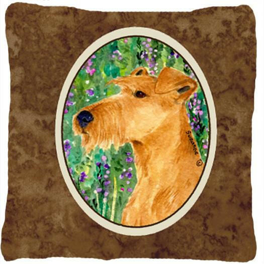 Irish Terrier Decorative   Canvas Fabric Pillow by Caroline's Treasures