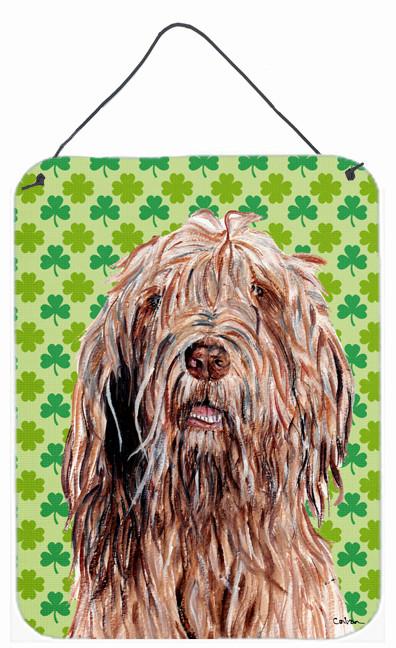 Otterhound Lucky Shamrock St. Patrick&#39;s Day Wall or Door Hanging Prints SC9733DS1216 by Caroline&#39;s Treasures