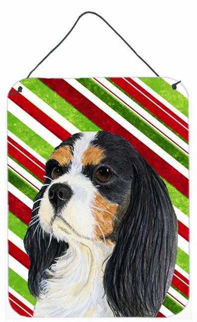 Cavalier Spaniel Candy Cane Holiday Christmas Wall or Door Hanging Prints by Caroline's Treasures