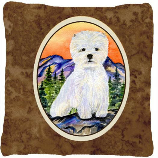 Westie Decorative   Canvas Fabric Pillow by Caroline&#39;s Treasures