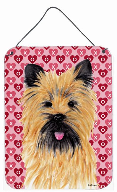 Cairn Terrier Hearts Love and Valentine's Day Wall or Door Hanging Prints by Caroline's Treasures