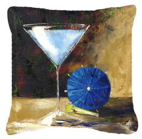 Blue Martini by Malenda Trick Canvas Decorative Pillow TMTR0031PW1414 by Caroline&#39;s Treasures