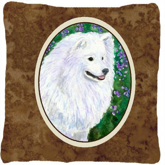 American Eskimo Decorative   Canvas Fabric Pillow by Caroline's Treasures