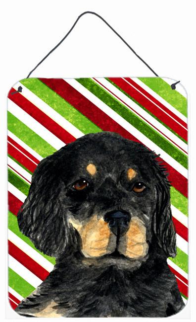 Gordon Setter Candy Cane Holiday Christmas Wall or Door Hanging Prints by Caroline&#39;s Treasures