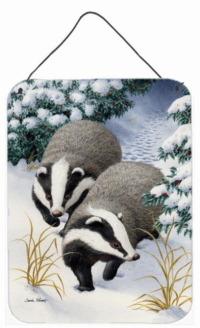 Badgers on the Move Wall or Door Hanging Prints ASA2038DS1216 by Caroline's Treasures