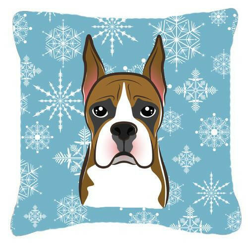 Snowflake Boxer Fabric Decorative Pillow BB1657PW1414 - the-store.com