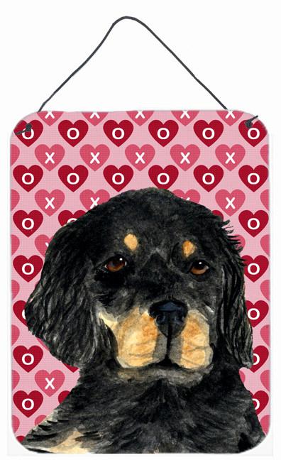 Gordon Setter Hearts Love and Valentine&#39;s Day Wall or Door Hanging Prints by Caroline&#39;s Treasures