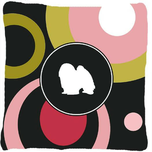 Japanese Chin Decorative   Canvas Fabric Pillow by Caroline&#39;s Treasures