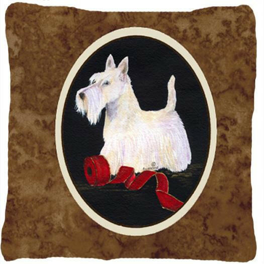 Scottish Terrier Decorative   Canvas Fabric Pillow by Caroline's Treasures