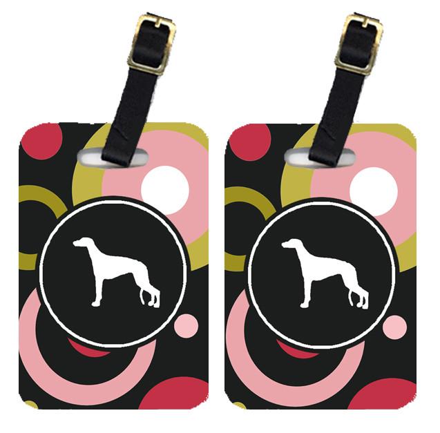 Pair of 2 Greyhound Luggage Tags by Caroline&#39;s Treasures