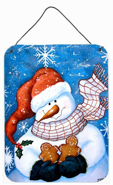 Gingerbread and Snowflake Snowman Wall or Door Hanging Prints PJC1012DS1216 by Caroline&#39;s Treasures
