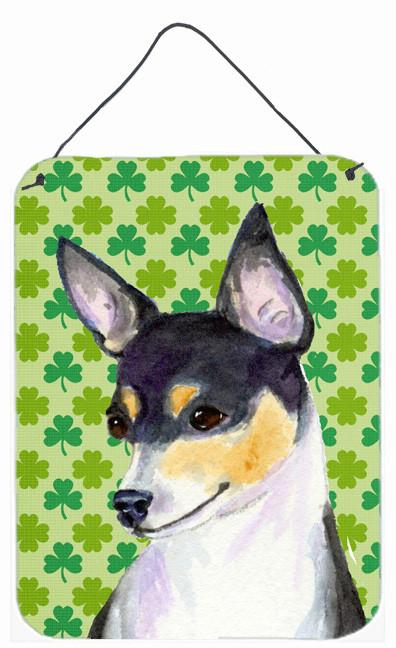 Chihuahua St. Patrick's Day Shamrock Portrait Wall or Door Hanging Prints by Caroline's Treasures