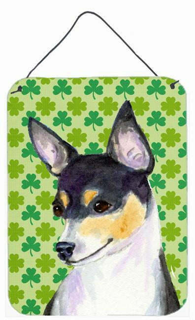 Chihuahua St. Patrick&#39;s Day Shamrock Portrait Wall or Door Hanging Prints by Caroline&#39;s Treasures
