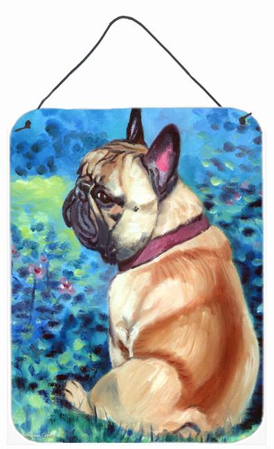 Fawn French Bulldog in Flowers Wall or Door Hanging Prints 7313DS1216 by Caroline's Treasures
