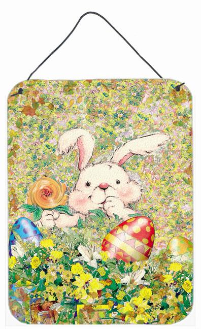Easter Bunny and Eggs Wall or Door Hanging Prints APH2954DS1216 by Caroline's Treasures
