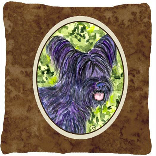 Skye Terrier Decorative   Canvas Fabric Pillow by Caroline's Treasures