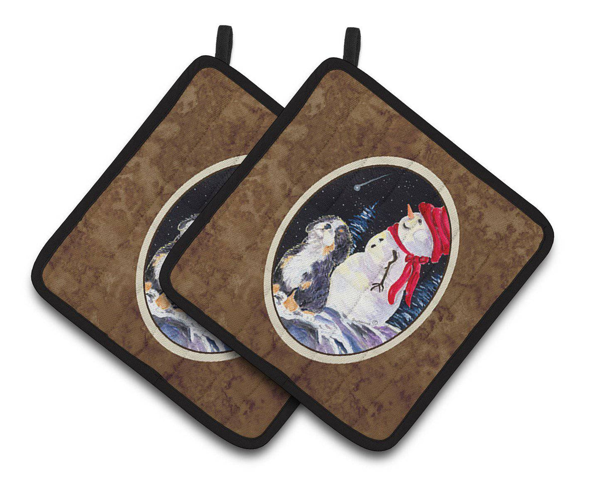 Bernese Mountain Dog Pair of Pot Holders SS8575PTHD - the-store.com