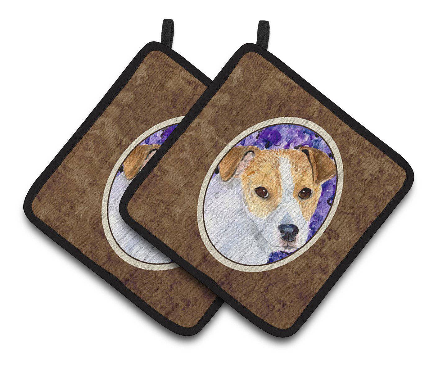 Jack Russell Terrier Pair of Pot Holders SS8740PTHD - the-store.com