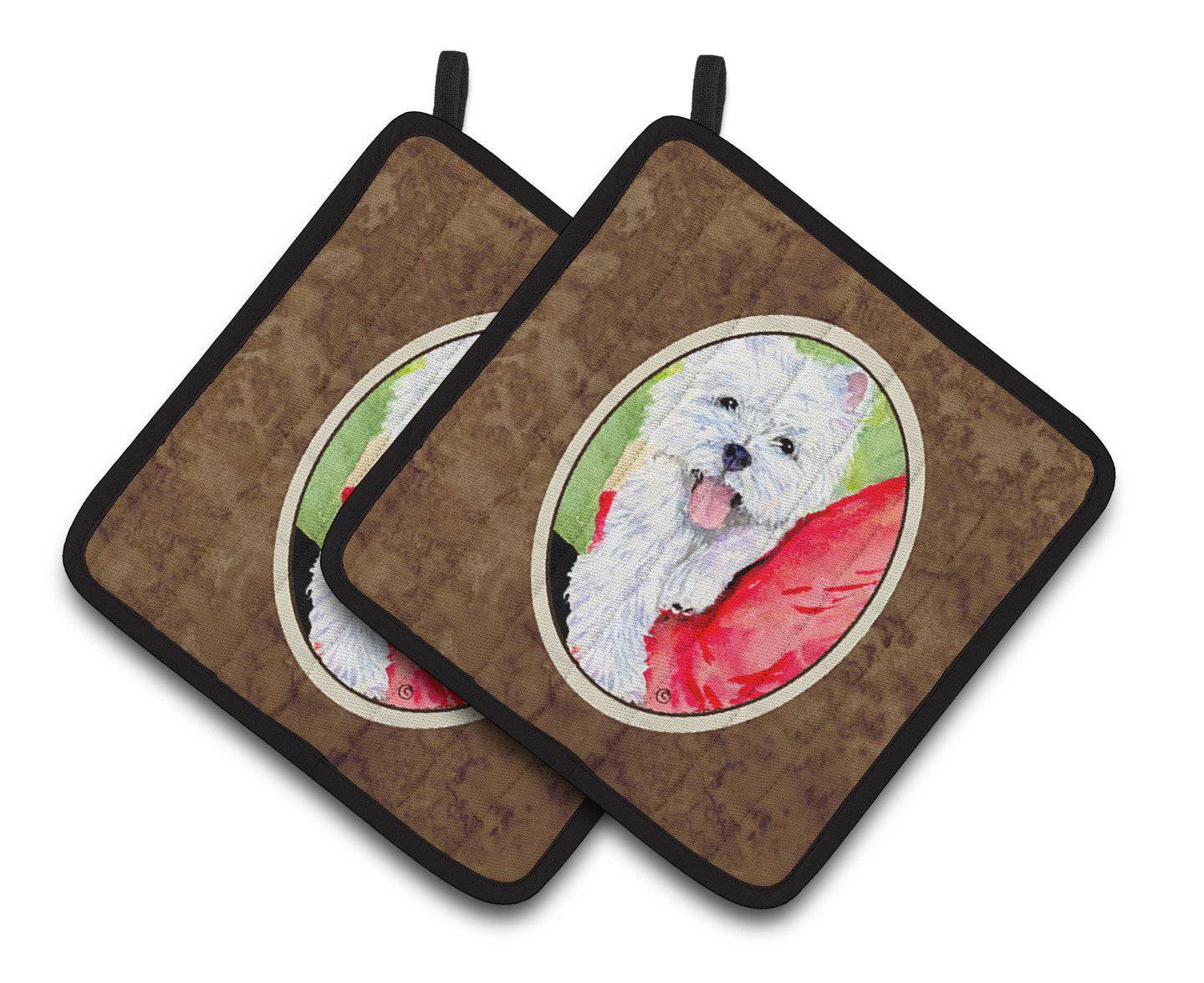 Westie Pair of Pot Holders SS8784PTHD - the-store.com
