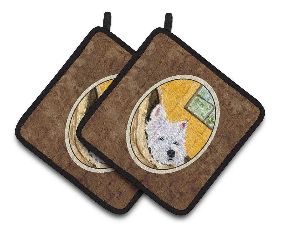 Westie Pair of Pot Holders SS8785PTHD - the-store.com